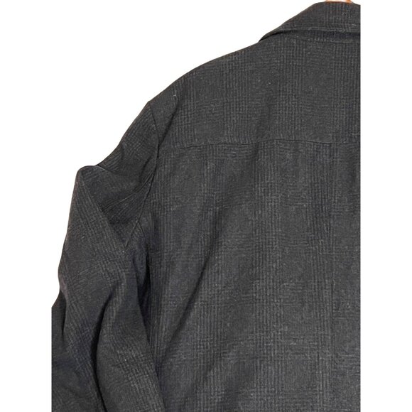 Pronto Uomo Double-Breasted Wool-Blend Peacoat 5XL Charcoal Goth - Picture 3 of 16
